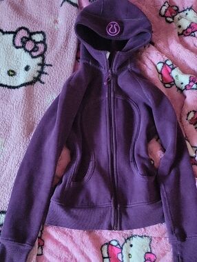 Purple Lulu Lemon Scuba Zip Up size s/m